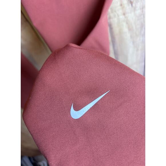 Nike Dri-Fit 7/8"  Leggings Burnt Brick Brown/Red Color Women's Size L - Picture 3 of 7